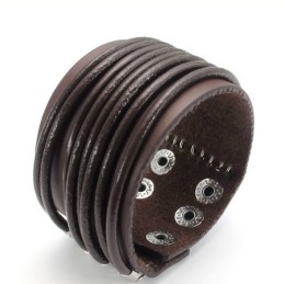 Skicklig Tillverkning Fina Färger Tillförlitlig Kvalitet Titan Läderarmband