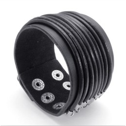 Skicklig Tillverkning Fina Färger Tillförlitlig Kvalitet Titan Läderarmband