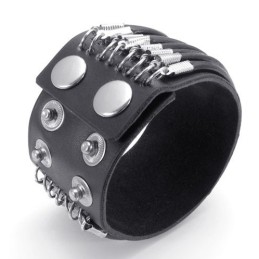 Skicklig Tillverkning Fina Färger Tillförlitlig Kvalitet Titan Läderarmband