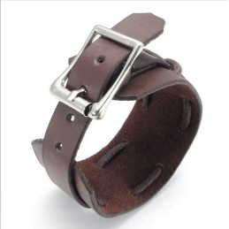 Skicklig Tillverkning Fina Färger Tillförlitlig Kvalitet Titan Läderarmband