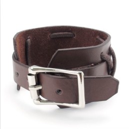 Skicklig Tillverkning Fina Färger Tillförlitlig Kvalitet Titan Läderarmband