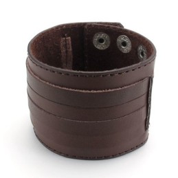 Skicklig Tillverkning Fina Färger Tillförlitlig Kvalitet Titan Läderarmband