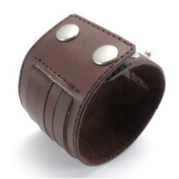 Skicklig Tillverkning Fina Färger Tillförlitlig Kvalitet Titan Läderarmband