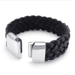 Skicklig Design, Delikata Färger, Stabilt Titanläderarmband Av Hög Kvalitet