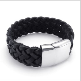 Skicklig Design, Delikata Färger, Stabilt Titanläderarmband Av Hög Kvalitet