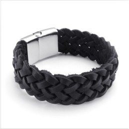 Skicklig Design, Delikata Färger, Stabilt Titanläderarmband Av Hög Kvalitet