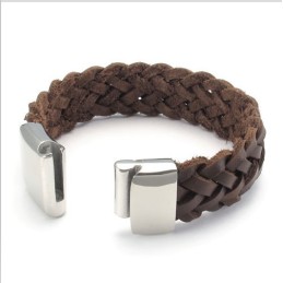 Skicklig Design, Delikata Färger, Stabilt Titanläderarmband Av Hög Kvalitet