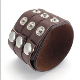 Skicklig Tillverkning Fina Färger Tillförlitlig Kvalitet Titan Läderarmband