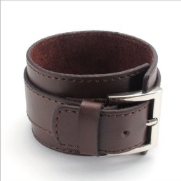 Skicklig Tillverkning Fina Färger Tillförlitlig Kvalitet Titan Läderarmband