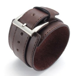 Skicklig Tillverkning Fina Färger Tillförlitlig Kvalitet Titan Läderarmband