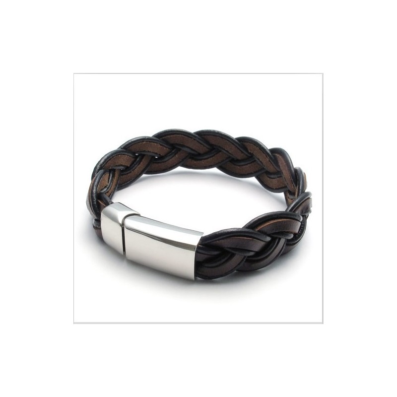 Skicklig Design, Delikata Färger, Stabilt Titanläderarmband Av Hög Kvalitet Skicklig Design, Delikata Färger, Stabilt Titanläderarmband Av Hög Kvalitet
