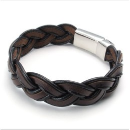 Skicklig Design, Delikata Färger, Stabilt Titanläderarmband Av Hög Kvalitet