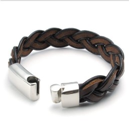 Skicklig Design, Delikata Färger, Stabilt Titanläderarmband Av Hög Kvalitet