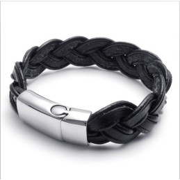 Skicklig Design, Delikata Färger, Stabilt Titanläderarmband Av Hög Kvalitet