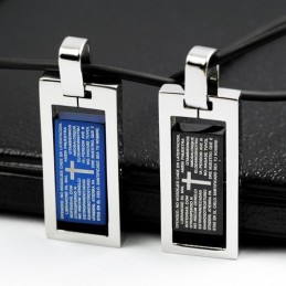 Pie Jesu Kors Älskling Lovers Titan Halsband Hänge