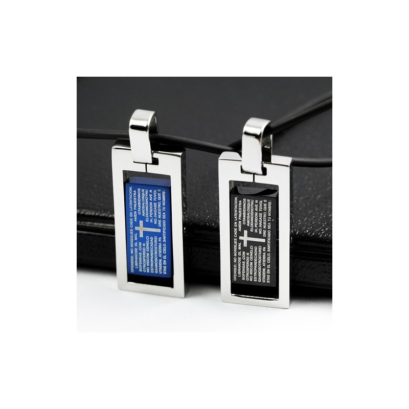 Pie Jesu Kors Älskling Lovers Titan Halsband Hänge Pie Jesu Kors Älskling Lovers Titan Halsband Hänge