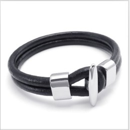 Skicklig Design, Delikata Färger, Stabilt Titanläderarmband Av Hög Kvalitet