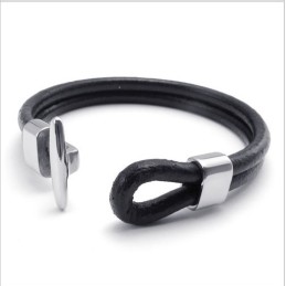 Skicklig Design, Delikata Färger, Stabilt Titanläderarmband Av Hög Kvalitet