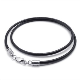 Skicklig Design, Delikata Färger, Utmärkt Titanläderhalsband