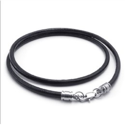 Skicklig Design, Delikata Färger, Utmärkt Titanläderhalsband
