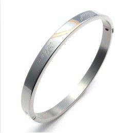 Elegant Form Färgbriljans Utmärkt Kvalitet Titanarmband