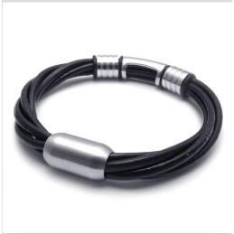 Skicklig Tillverkning Fina Färger Tillförlitligt Titanläderarmband Av Hög Kvalitet