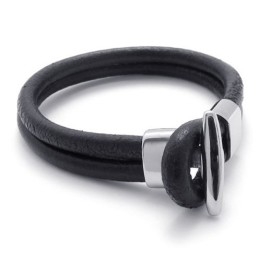 Skicklig Tillverkning Fina Färger Tillförlitligt Titanläderarmband Av Hög Kvalitet