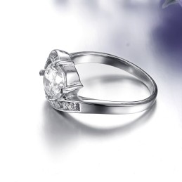 Högkvalitativ Titanring För Kvinnor Med Strass