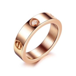 Säljer Bra Över Hela Världen Titanring Med Diamant