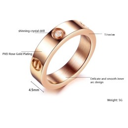 Säljer Bra Över Hela Världen Titanring Med Diamant