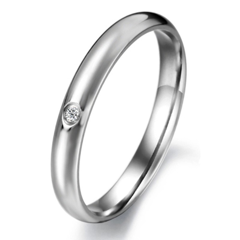 Pålitlig Kvalitetsring I Titan Med Strass Pålitlig Kvalitetsring I Titan Med Strass