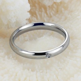 Pålitlig Kvalitetsring I Titan Med Strass