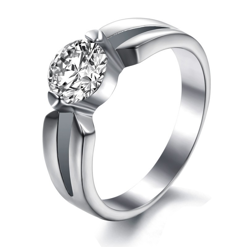 Pålitlig Titanring För Kvinnor Med Strass Pålitlig Titanring För Kvinnor Med Strass