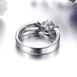 Pålitlig Titanring För Kvinnor Med Strass