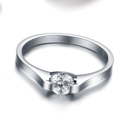 Stabil Kvalitets Titanring Med Strass