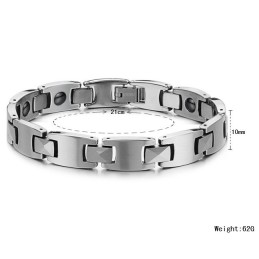 Lättanvänt Magnetiskt Titanarmband För Män