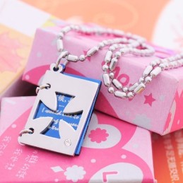 Romantisk Kärleksbrev Titan Kors Halsband Hänge