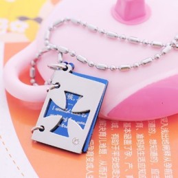 Romantisk Kärleksbrev Titan Kors Halsband Hänge