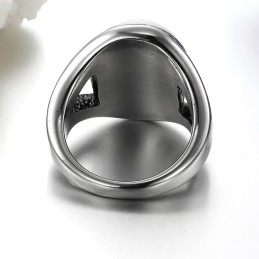 Säljer Bra Över Hela Världen Överdriven Onyx Titanium Ring