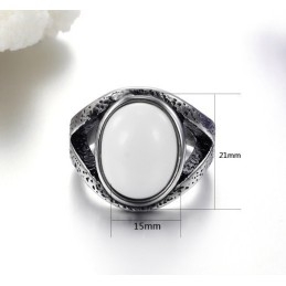 Säljer Bra Över Hela Världen Överdriven Onyx Titanium Ring