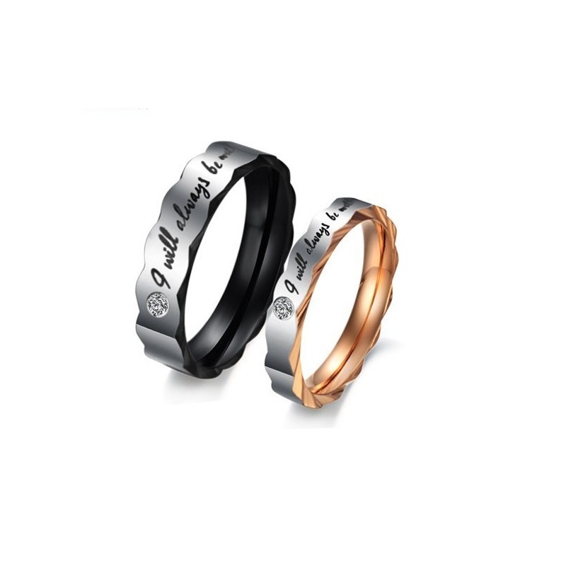 Pålitlig Titanring För Älskare Med Strass Pålitlig Titanring För Älskare Med Strass