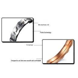 Pålitlig Titanring För Älskare Med Strass