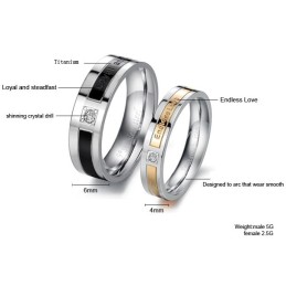 Kungen Av Kvantitet Titanring För Älskare Med Diamant