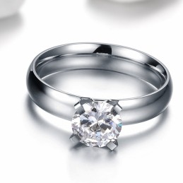 Hållbar Titanring För Kvinnor Med Strass