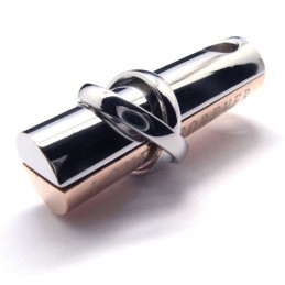 Moderiktigt Titanhalsband Med Hänge I Kärlek För Evigt (Kaffeguld)