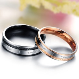 Att Njuta Av Högt Rykte Hemma Och Utomlands Grid Titanium Ring För Älskare