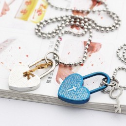 Mode Bibel Kärlek Lås Och Nyckel Älskling Titan Halsband Hängen