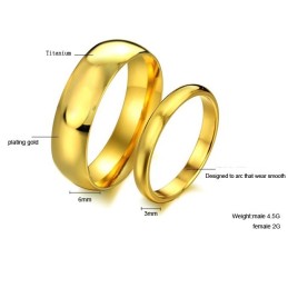 Högkvalitativ Titanring För Älskare