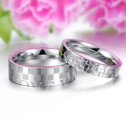 Säljer Bra Över Hela Världen Puzzle Titanium Ring För Älskare