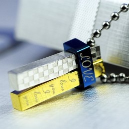 Nytt Modefärgat Titanhalsband För Par